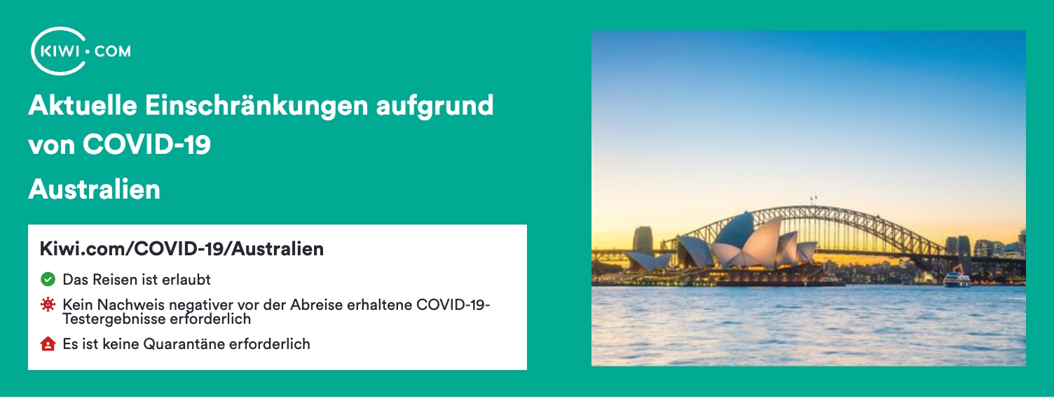 Aktuelle Reiseeinschränkungen aufgrund von COVID-19 in Australien – 02/2023