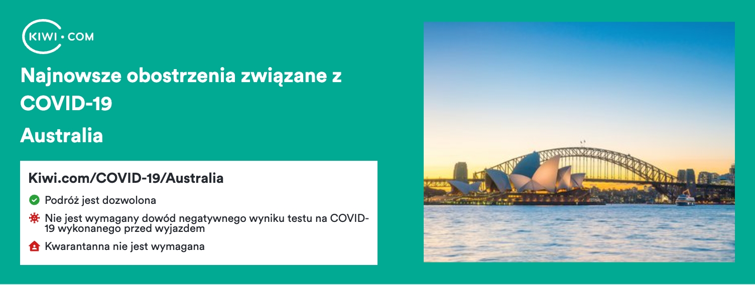 Australia: najnowsze obostrzenia związane z COVID-19 na dzień 01/2023