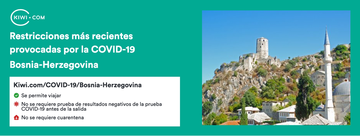 Las restricciones de viaje por COVID-19 más recientes en Bosnia-Herzegovina – 11/2023