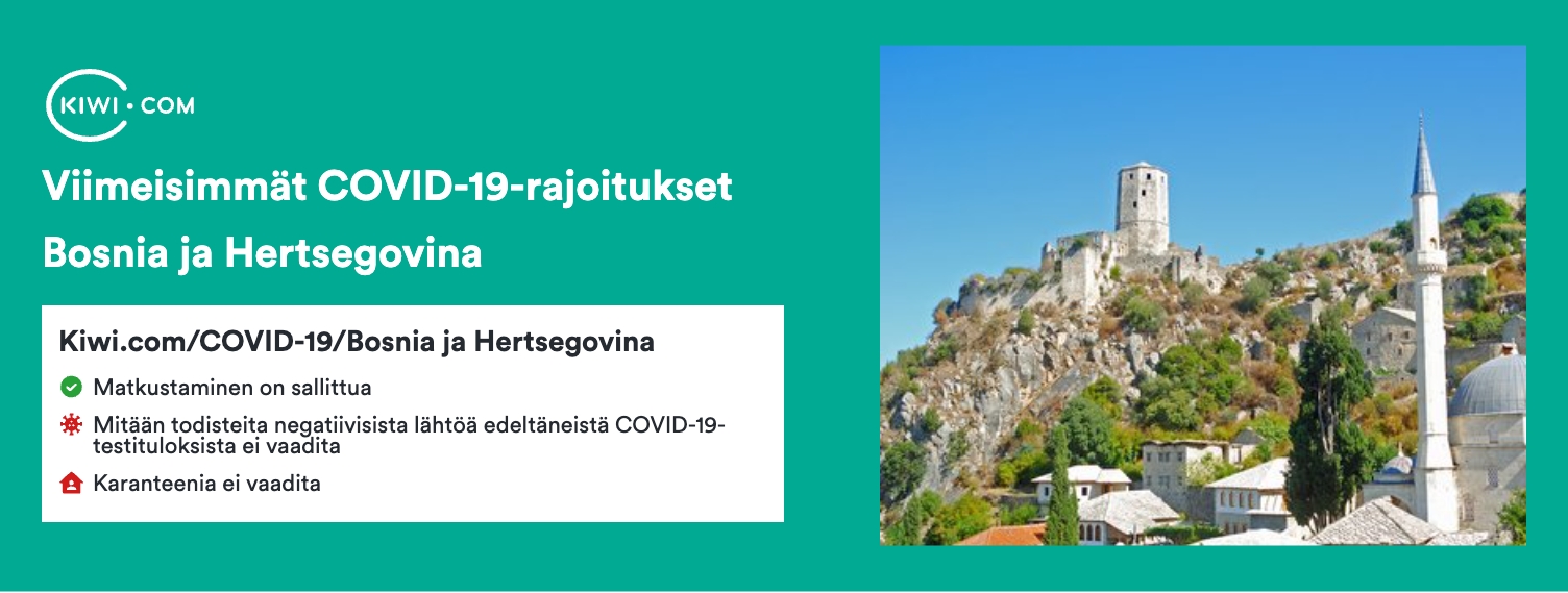 Viimeisimmät COVID-19-rajoitukset kohteessa Bosnia ja Hertsegovina – 10/2023
