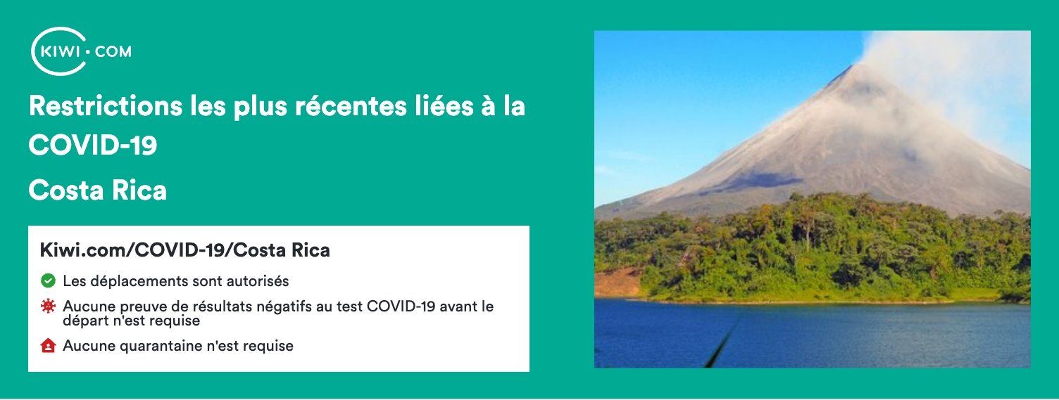 Costa Rica : dernières restrictions de voyage COVID-19 – 02/2023