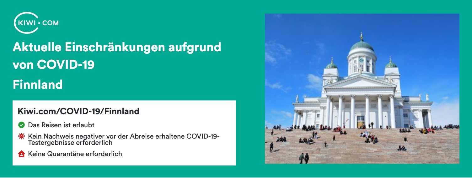 Aktuelle Reiseeinschränkungen aufgrund von COVID-19 in Finnland – 09/2023