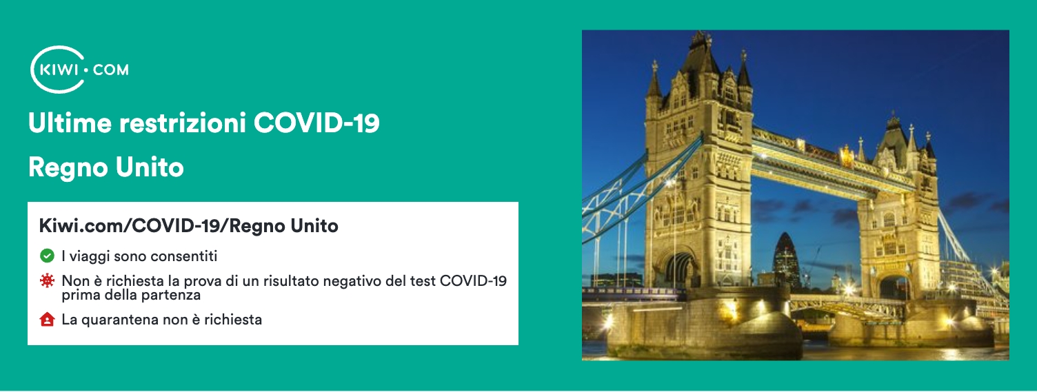 Ultime restrizioni sui viaggi per il COVID-19 in Regno Unito – 12/2022