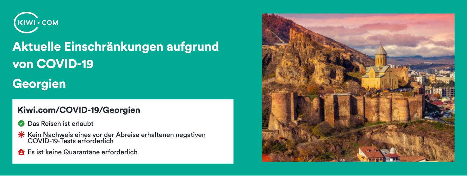 Aktuelle Reiseeinschränkungen aufgrund von COVID-19 in Georgien – 09/2023