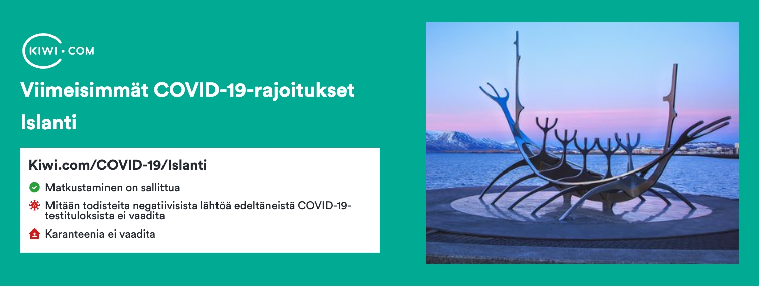 Viimeisimmät COVID-19-rajoitukset kohteessa Islanti