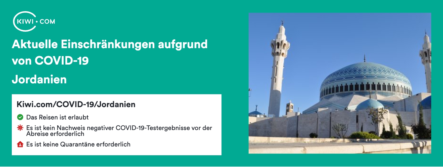 Aktuelle Reiseeinschränkungen aufgrund von COVID-19 in Jordanien – 03/2023
