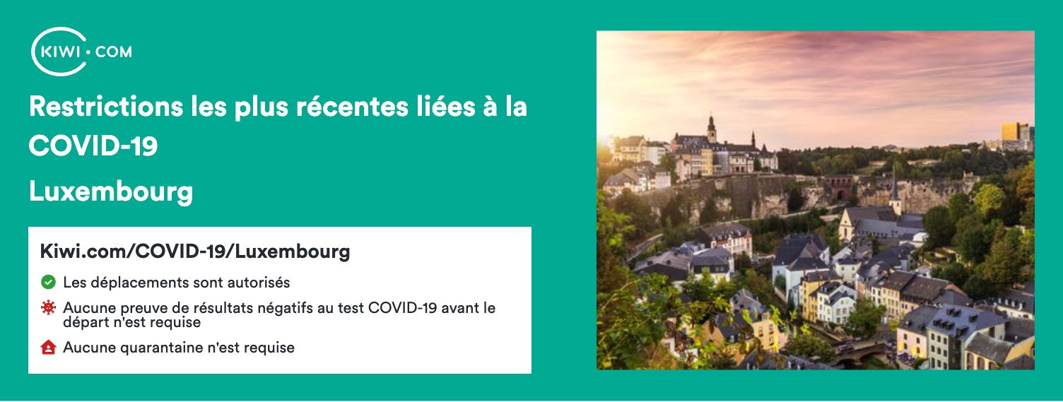 Luxembourg : dernières restrictions de voyage COVID-19 – 03/2023