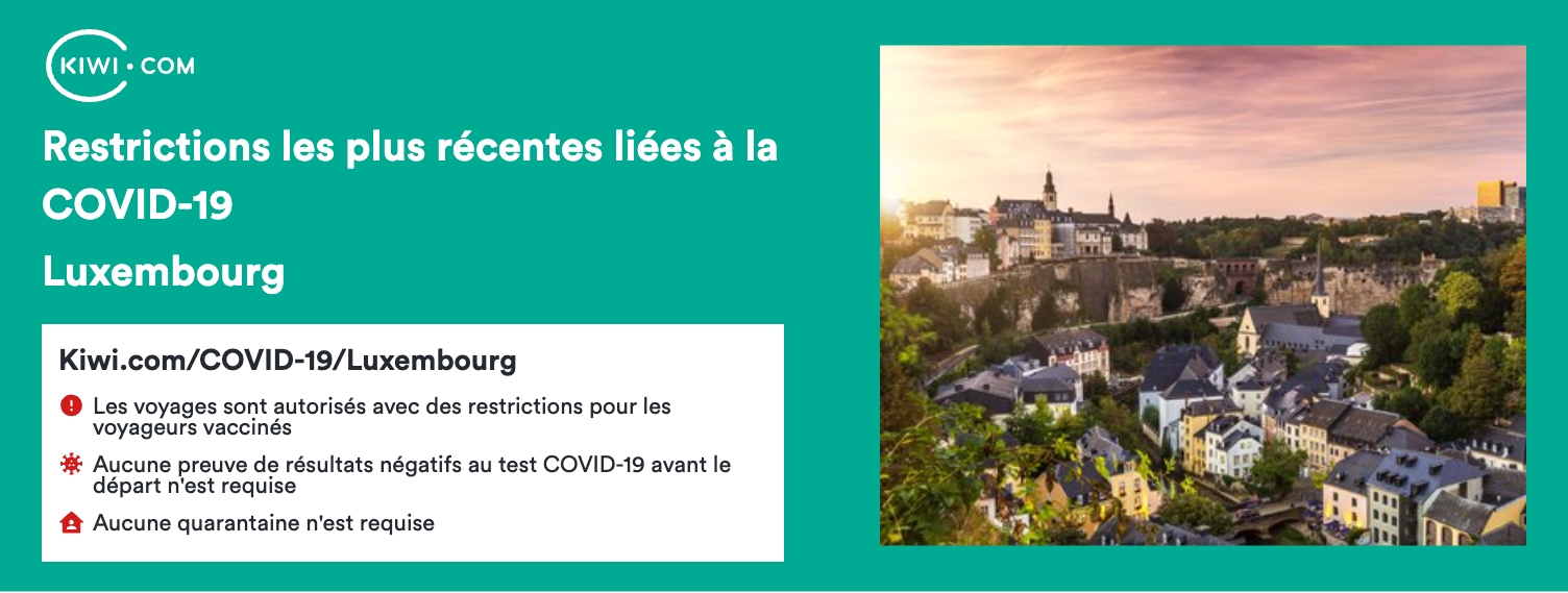 Luxembourg : dernières restrictions de voyage COVID-19 – 09/2023