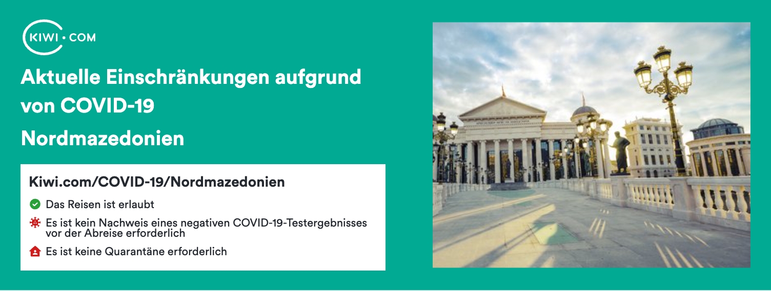 Aktuelle Reiseeinschränkungen aufgrund von COVID-19 in Nordmazedonien – 09/2023