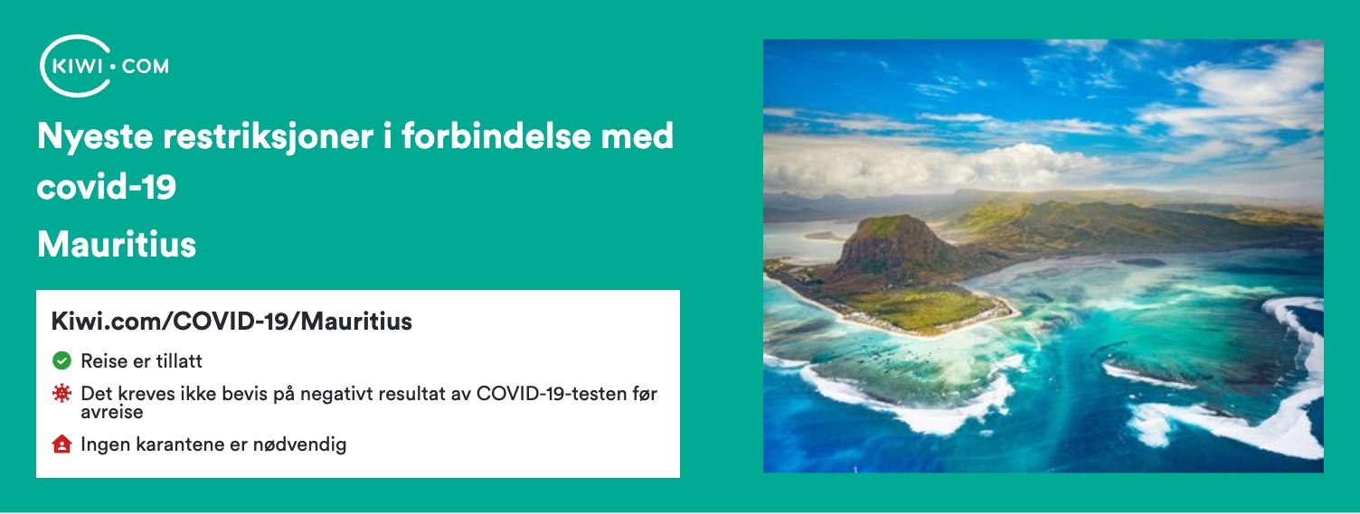 De nyeste covid-19-reiserestriksjonene i Mauritius – 06/2023