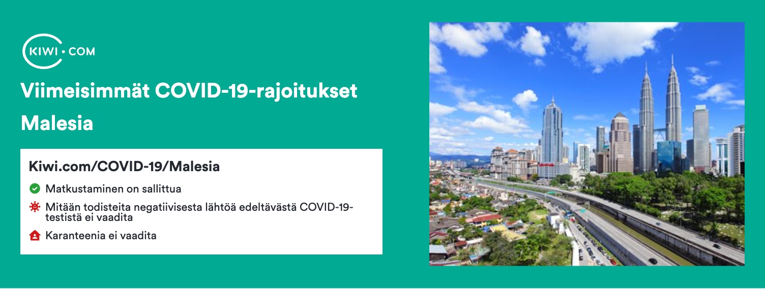 Viimeisimmät COVID-19-rajoitukset kohteessa Malesia – 12/2022