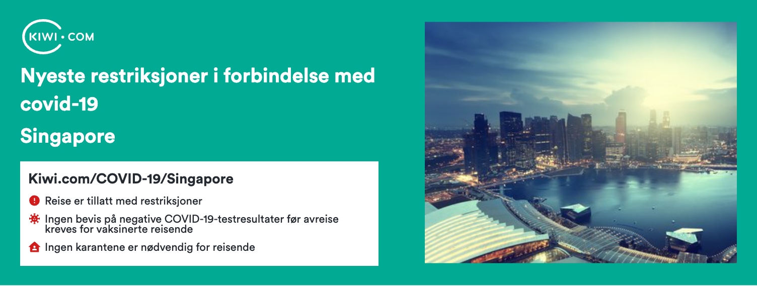 De nyeste covid-19-reiserestriksjonene i Singapore – 05/2023