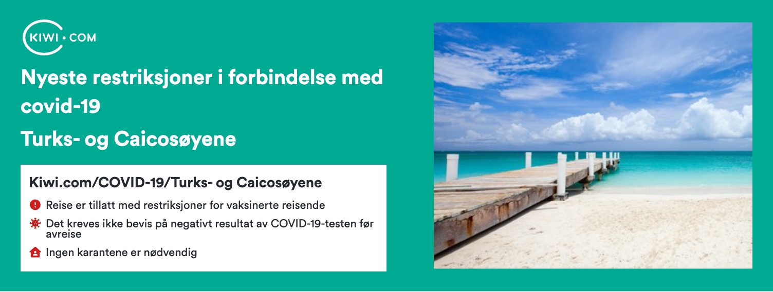 De nyeste covid-19-reiserestriksjonene i Turks- og Caicosøyene – 06/2023
