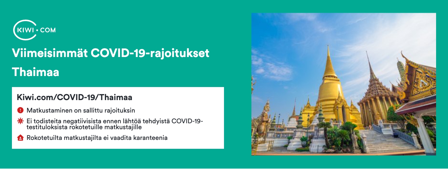 Viimeisimmät COVID-19-rajoitukset kohteessa Thaimaa – 11/2022